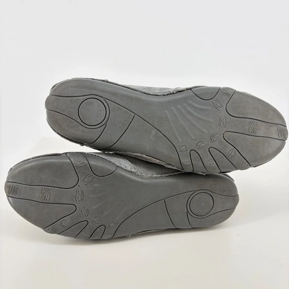 DBECK Waterproof Hiking Shoe Unisex Mens 6.5 Womens 8 Grey Suede Gorpcore Trail